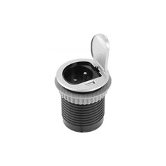 Nábytková zásuvka CHARGER MINI, USB A, stříbrná